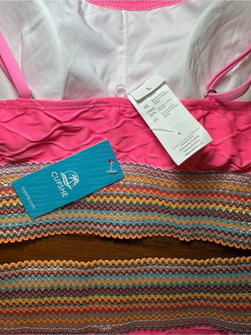Cupshe Women’s Two-Piece Swim Set with Decorative Waistband